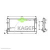 KAGER 31-2616 Radiator, engine cooling
